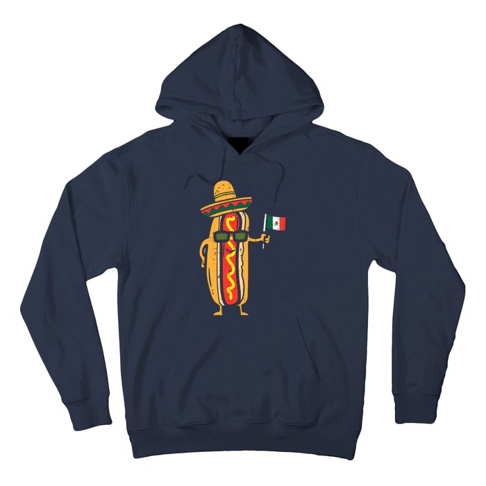 Hotdog Mexican Flag Funny Cinco De Mayo Food Hoodie