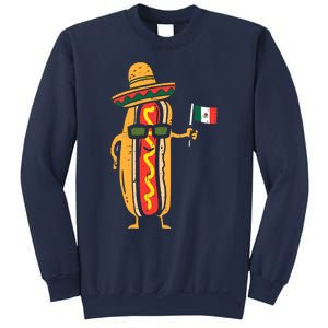 Hotdog Mexican Flag Funny Cinco De Mayo Food Sweatshirt