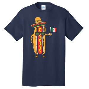 Hotdog Mexican Flag Funny Cinco De Mayo Food Tall T-Shirt