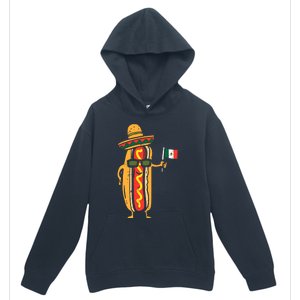 Hotdog Mexican Flag Funny Cinco De Mayo Food Urban Pullover Hoodie