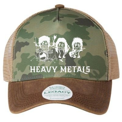 Heavy Metals Funny Chemistry Periodic Table Joke Legacy Tie Dye Trucker Hat