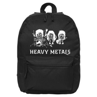 Heavy Metals Funny Chemistry Periodic Table Joke 16 in Basic Backpack