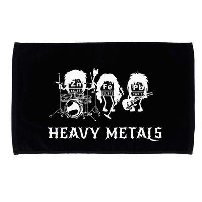 Heavy Metals Funny Chemistry Periodic Table Joke Microfiber Hand Towel