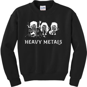 Heavy Metals Funny Chemistry Periodic Table Joke Kids Sweatshirt