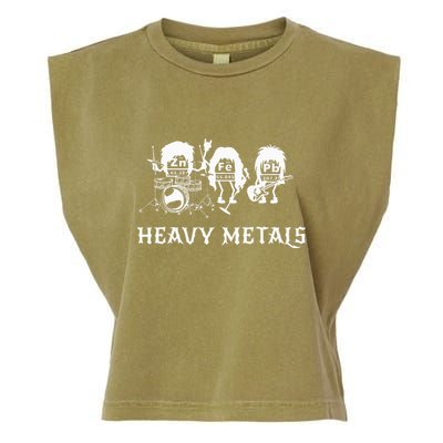 Heavy Metals Funny Chemistry Periodic Table Joke Garment-Dyed Women's Muscle Tee
