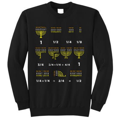 Hanukkah Math Fractions Menorah Chanukah Teacher Sweatshirt