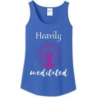 Heavily Meditation Funny Yoga Funny Gift Spiritual Meditated Gift Ladies Essential Tank