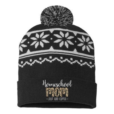 Homeschool Mom For Homeschool Mama Coffee  USA-Made Snowflake Beanie