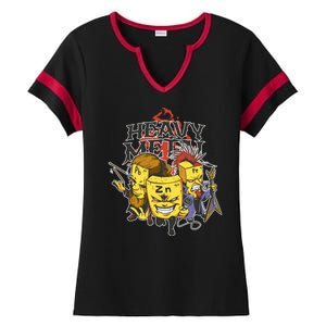 Heavy Metal Funny Chemistry Ladies Halftime Notch Neck Tee