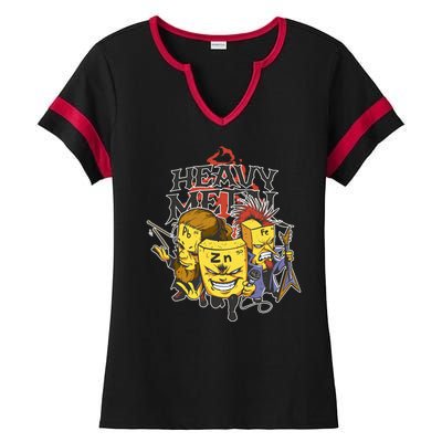 Heavy Metal Funny Chemistry Ladies Halftime Notch Neck Tee