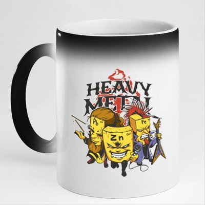 Heavy Metal Funny Chemistry 11oz Black Color Changing Mug