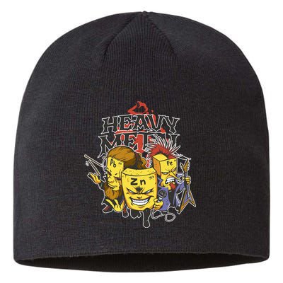 Heavy Metal Funny Chemistry Sustainable Beanie