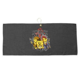 Heavy Metal Funny Chemistry Large Microfiber Waffle Golf Towel