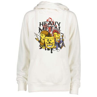 Heavy Metal Funny Chemistry Womens Funnel Neck Pullover Hood