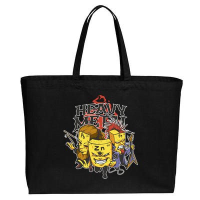 Heavy Metal Funny Chemistry Cotton Canvas Jumbo Tote