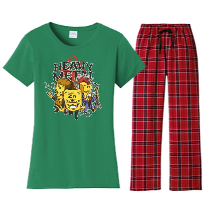 Heavy Metal Funny Chemistry Women's Flannel Pajama Set