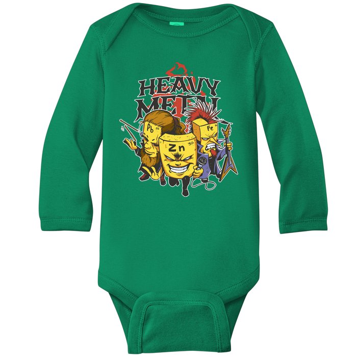 Heavy Metal Funny Chemistry Baby Long Sleeve Bodysuit