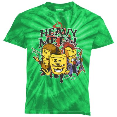 Heavy Metal Funny Chemistry Kids Tie-Dye T-Shirt