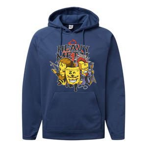 Heavy Metal Funny Chemistry Performance Fleece Hoodie