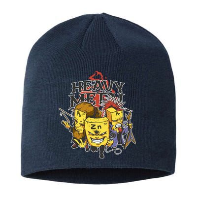 Heavy Metal Funny Chemistry Sustainable Beanie