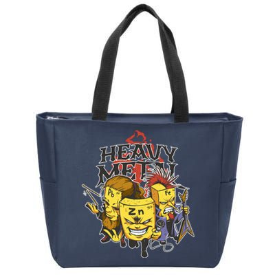 Heavy Metal Funny Chemistry Zip Tote Bag