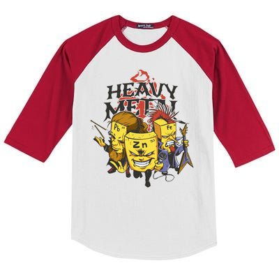 Heavy Metal Funny Chemistry Kids Colorblock Raglan Jersey