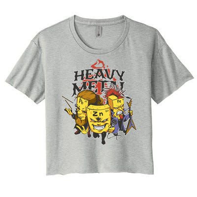 Heavy Metal Funny Chemistry Women's Crop Top Tee