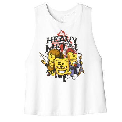 Heavy Metal Funny Chemistry Women's Racerback Cropped Tank