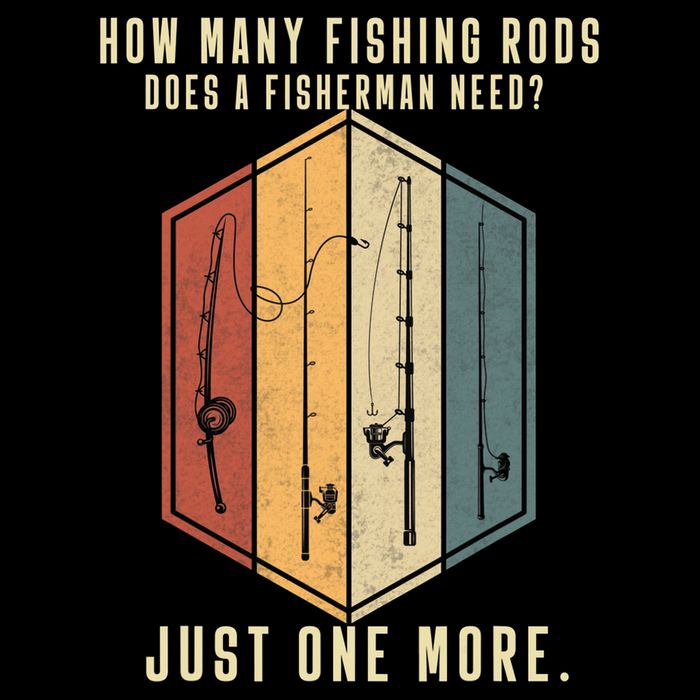 How Many Fishing Rods Does A Fisherman Need Fishing Dad Papa Apron