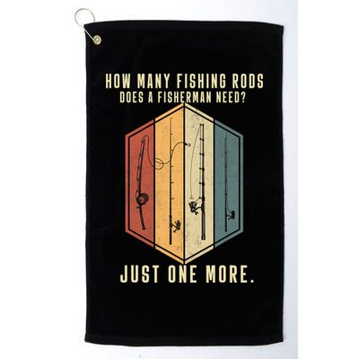 How Many Fishing Rods Does A Fisherman Need Fishing Dad Papa Golf Towel