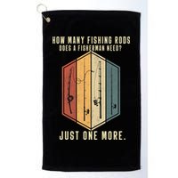 How Many Fishing Rods Does A Fisherman Need Fishing Dad Papa Golf Towel
