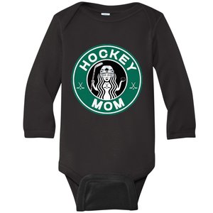 Hockey Mom For Women Mother Of Hockey Player Baby Long Sleeve Bodysuit