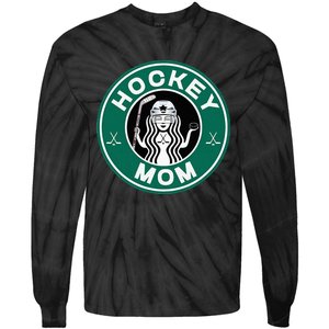 Hockey Mom For Women Mother Of Hockey Player Tie-Dye Long Sleeve Shirt