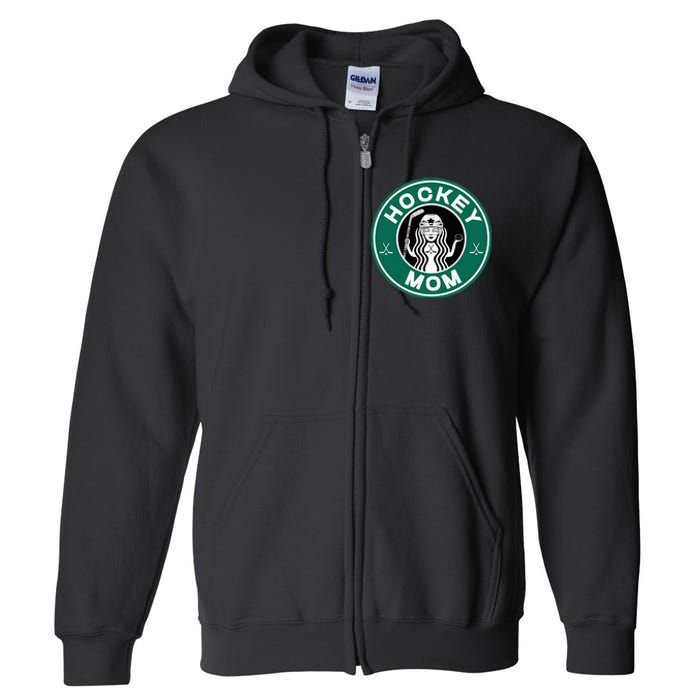 Hockey Mom For Women Mother Of Hockey Player Full Zip Hoodie