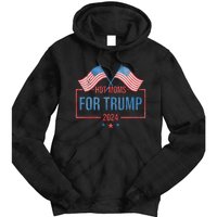 Hot Moms For Trump 2024 Republican Usa Flag Tie Dye Hoodie