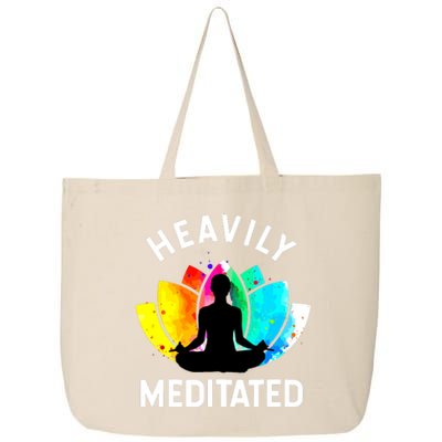 Heavily Meditated Funny Meditation Yoga Gift 25L Jumbo Tote