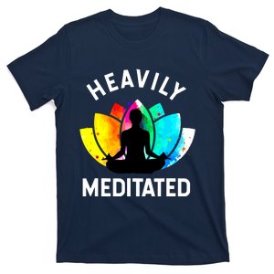 Heavily Meditated Funny Meditation Yoga Gift T-Shirt