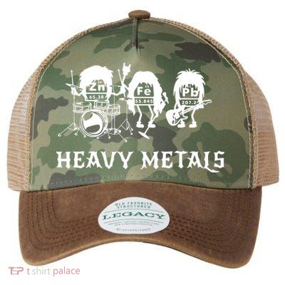 Heavy Metals Funny Chemistry Periodic Table Joke Legacy Tie Dye Trucker Hat
