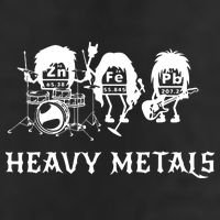 Heavy Metals Funny Chemistry Periodic Table Joke 7 Panel Mesh Trucker Snapback Hat