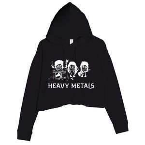 Heavy Metals Funny Chemistry Periodic Table Joke Crop Fleece Hoodie