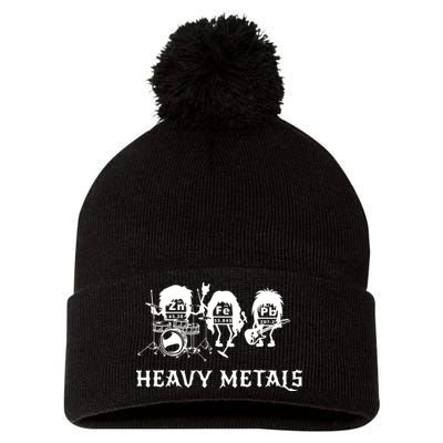 Heavy Metals Funny Chemistry Periodic Table Joke Pom Pom 12in Knit Beanie