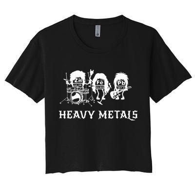 Heavy Metals Funny Chemistry Periodic Table Joke Crop Top