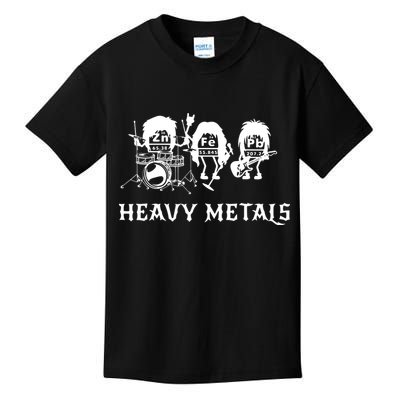Heavy Metals Funny Chemistry Periodic Table Joke Kids T-Shirt