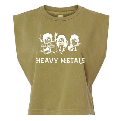 Heavy Metals Funny Chemistry Periodic Table Joke Garment-Dyed Women's Muscle Tee