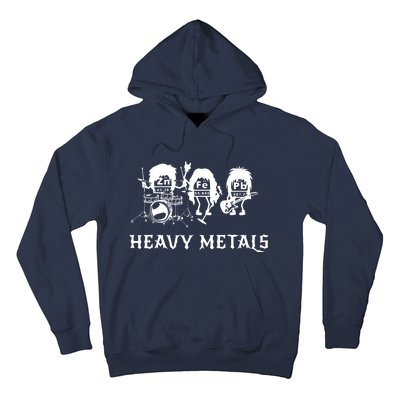 Heavy Metals Funny Chemistry Periodic Table Joke Hoodie