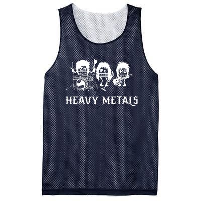 Heavy Metals Funny Chemistry Periodic Table Joke Mesh Reversible Basketball Jersey Tank