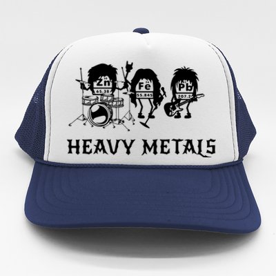 Heavy Metals Funny Chemistry Periodic Table Joke Trucker Hat