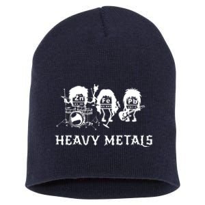 Heavy Metals Funny Chemistry Periodic Table Joke Short Acrylic Beanie