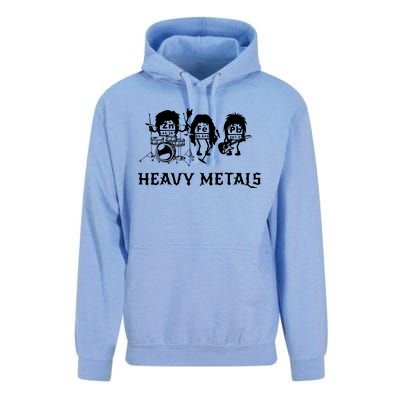 Heavy Metals Funny Chemistry Periodic Table Joke Unisex Surf Hoodie