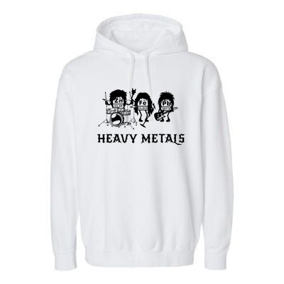 Heavy Metals Funny Chemistry Periodic Table Joke Garment-Dyed Fleece Hoodie